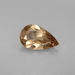 Axinite naturale marrone da 2,28 ct, taglio a pera, VS-SI