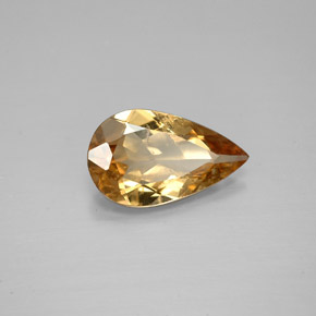 Axinite Marrone dorato naturale da 1.59 ct, Forma a pera, VS
