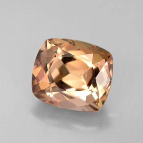 Axinite naturale marrone da 3,66 ct, taglio a cuscino, VVS