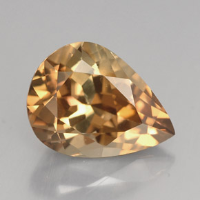 Axinite Marrone dorato naturale da 4.63 ct, Forma a pera, VS