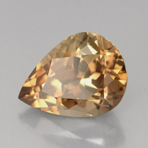 Axinite Marrone dorato naturale da 4.63 ct, Forma a pera, VS