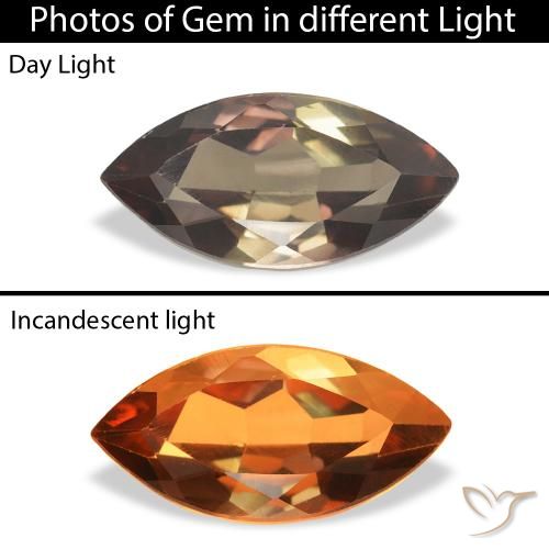 1.05ct Naturale Marrone chiaro Axinite, Taglio marquise, SI