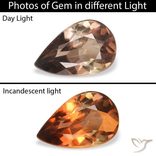 0.86ct Naturale Marrone scuro Axinite, Forma a pera, SI