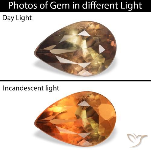 1.05ct Naturale Marrone scuro Axinite, Forma a pera, SI