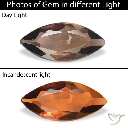 0.40ct Naturale Marrone medio Axinite, Taglio marquise, SI