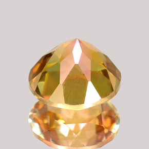 Topazio azotic naturale multicolore da 2,63 ct, taglio rotondo, VVS-VS