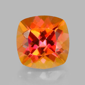 Topazio azotic naturale multicolore da 2,67 ct, taglio a cuscino, VVS
