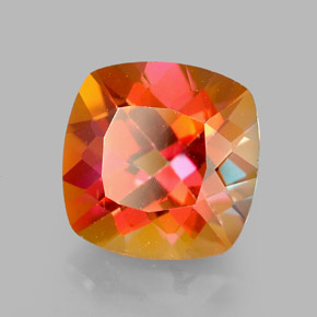 Topazio azotic naturale multicolore da 2,67 ct, taglio a cuscino, VVS