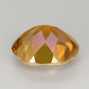 Topazio azotic naturale multicolore da 5,63 ct, taglio ovale, VS