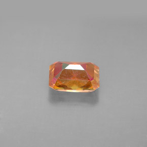 Topazio azotic naturale multicolore da 1,85 ct, taglio smeraldo, VVS-VS