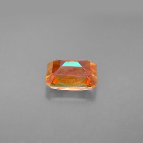 Topazio azotic naturale multicolore da 1,92 ct, taglio smeraldo, VS