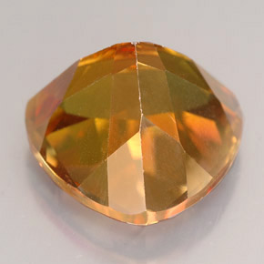 Topazio azotic naturale multicolore da 11,98 ct, trillion, VVS