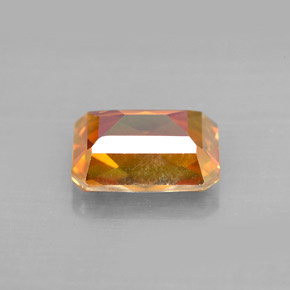 Topazio azotic naturale multicolore da 2,36 ct, taglio smeraldo, VVS-VS