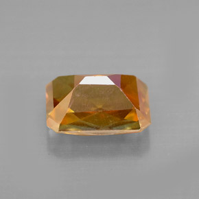 Topazio azotic naturale multicolore da 2,66 ct, taglio smeraldo, VVS-VS