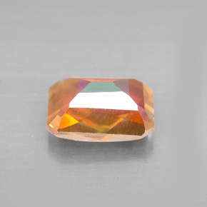 Topazio azotic arcobaleno superiore naturale da 2,63 ct, taglio smeraldo, VVS-VS