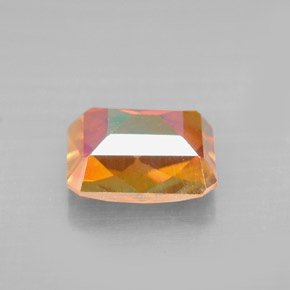 Topazio azotic naturale multicolore da 2,80 ct, taglio smeraldo, VVS-VS