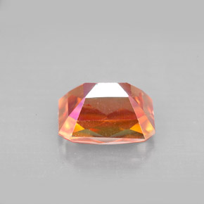 Topazio azotic naturale multicolore da 2,88 ct, taglio smeraldo, VVS-VS