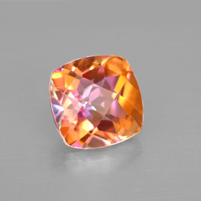 Topazio azotic naturale arcobaleno premium da 2,68 ct, taglio a cuscino, VVS