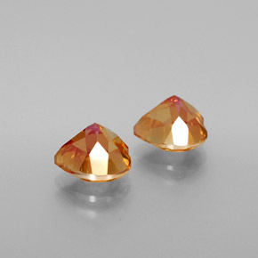 Gemme di Topazio nitrico Arcobaleno multicolore naturale da  ct, A forma di cuore, VVS-VS