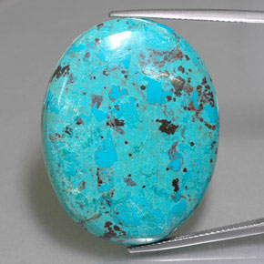 Azzurrite Blu multicolore naturale da 46.34 ct, Taglio ovale, Opaco