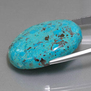 Azzurrite Blu multicolore naturale da 46.34 ct, Taglio ovale, Opaco