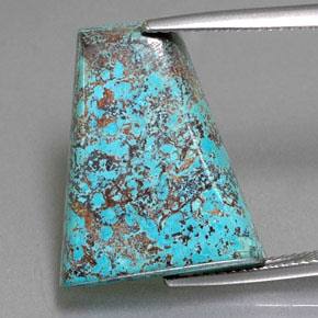 Azzurrite blu multicolore naturale da 13,18 ct, forma fantasia, opaco