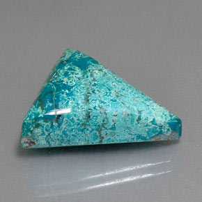 Azzurrite Blu multicolore naturale da 14.55 ct, Taglio trillion, Opaco