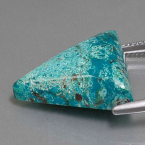 Azzurrite Blu multicolore naturale da 14.55 ct, Taglio trillion, Opaco