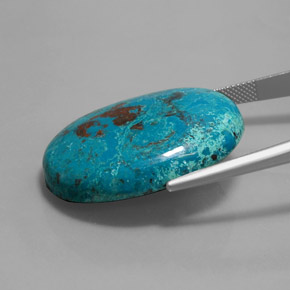 Azzurrite Blu multicolore naturale da 43.19 ct, Taglio ovale, Opaco