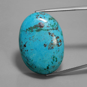 Azzurrite Blu multicolore naturale da 41.17 ct, Taglio ovale, Opaco