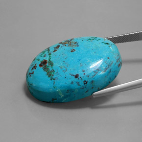 Azzurrite Blu multicolore naturale da 41.17 ct, Taglio ovale, Opaco