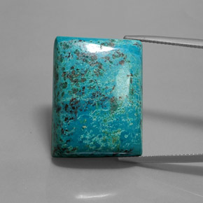 Azzurrite Blu multicolore naturale da 40.92 ct, Taglio a baguette, Opaco