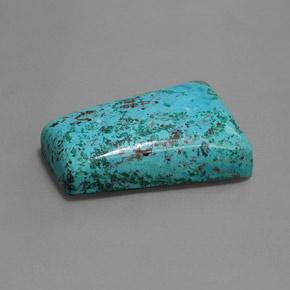 Azzurrite naturale blu da 37,80 ct, baguette, opaco