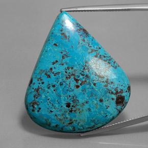 Azzurrite Blu multicolore naturale da 36.64 ct, Forma a pera, Opaco