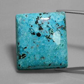 Azzurrite naturale blu da 55,20 ct, baguette, opaco