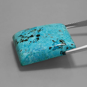Azzurrite naturale blu da 55,20 ct, baguette, opaco