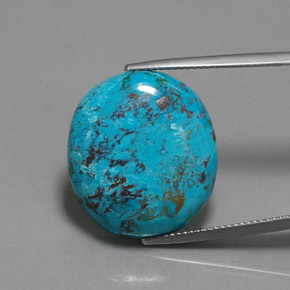 Azzurrite Blu multicolore naturale da 19.59 ct, Taglio ovale, Opaco
