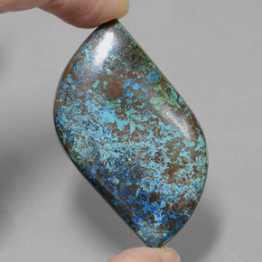 Azzurrite naturale blu da 58,51 ct, forma fantasia, opaco