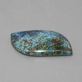 Azzurrite naturale blu da 58,51 ct, forma fantasia, opaco