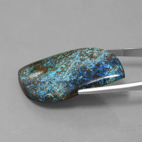 Azzurrite naturale blu da 58,51 ct, forma fantasia, opaco