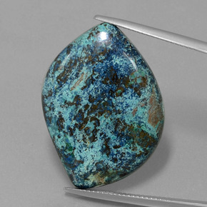 Azzurrite Blu multicolore naturale da 33.56 ct, Forma fantasia, Opaco
