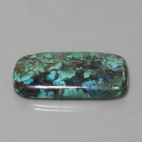 Azzurrite blu multicolore naturale da 76,94 ct, taglio a cuscino, opaco