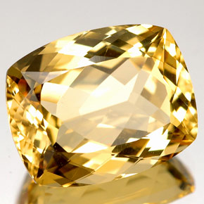 Berillo Giallo oro naturale da 7.10 ct, Taglio a cuscino, VVS