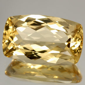 Berillo naturale giallo da 4,83 ct, forma fantasia, VVS