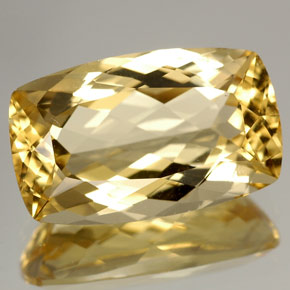 Berillo naturale giallo da 4,83 ct, forma fantasia, VVS