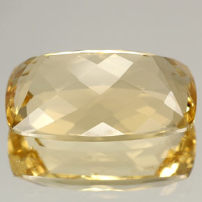 Berillo naturale giallo da 4,83 ct, forma fantasia, VVS