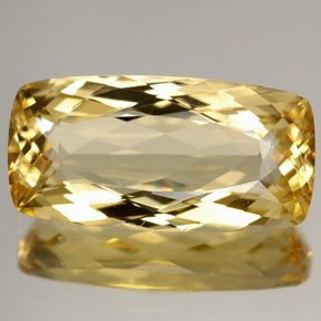Berillo naturale giallo da 4,87 ct, taglio a cuscino, IF