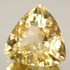 Berillo naturale giallo da 2,71 ct, trillion, VVS