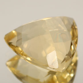 Berillo naturale giallo da 2,71 ct, trillion, VVS