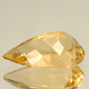 Berillo naturale giallo da 5,50 ct, taglio a pera, IF